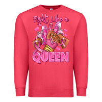 Cardinal Survivor queen Breast Cancer afro girl sneakers Premium Sweatshirt - RanaPortraitStore