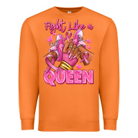 Carrot Survivor queen Breast Cancer afro girl sneakers Premium Sweatshirt - RanaPortraitStore