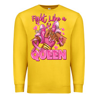Lemon Survivor queen Breast Cancer afro girl sneakers Premium Sweatshirt - RanaPortraitStore