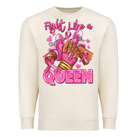 Sandshell Survivor queen Breast Cancer afro girl sneakers Premium Sweatshirt - RanaPortraitStore