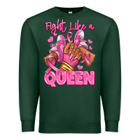 Sports Green Survivor queen Breast Cancer afro girl sneakers Premium Sweatshirt - RanaPortraitStore