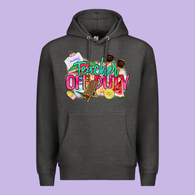 Teacher Off Duty Premium Hoodie Designed By Nancycooperartshop