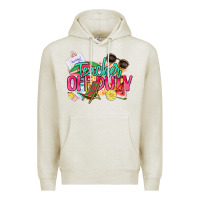 Oatmeal Heather teacher off duty Premium Hoodie - NancyCooperArtShop