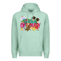 Seafoam teacher off duty Premium Hoodie - NancyCooperArtShop