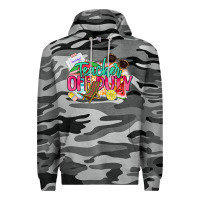 Slate Camo teacher off duty Premium Hoodie - NancyCooperArtShop