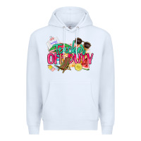 White teacher off duty Premium Hoodie - NancyCooperArtShop
