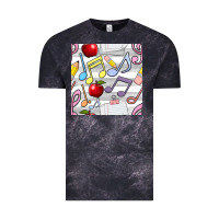 Music Class Seamless Pattern Vintage Tee | Teevron