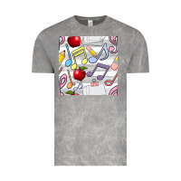Cloud Rock music class seamless pattern Vintage Tee - BundleAndBundleShop