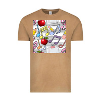 Vintage Camel music class seamless pattern Vintage Tee - BundleAndBundleShop