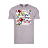 Vintage Zinc music class seamless pattern Vintage Tee - BundleAndBundleShop