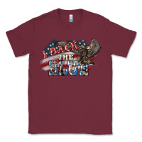 Burgundy i back the blue eagle Classic Tee - NancyCooperArtShop