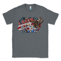 Charcoal Heather i back the blue eagle Classic Tee - NancyCooperArtShop