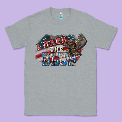 I Back The Blue Eagle Classic Tee Designed By Nancycooperartshop