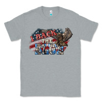 Heather Grey i back the blue eagle Classic Tee - NancyCooperArtShop