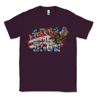 Plum i back the blue eagle Classic Tee - NancyCooperArtShop