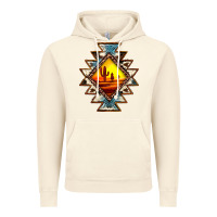 Vintage Artic cowhide leopard sunset aztec Vintage Hoodie - JahusDesignShop
