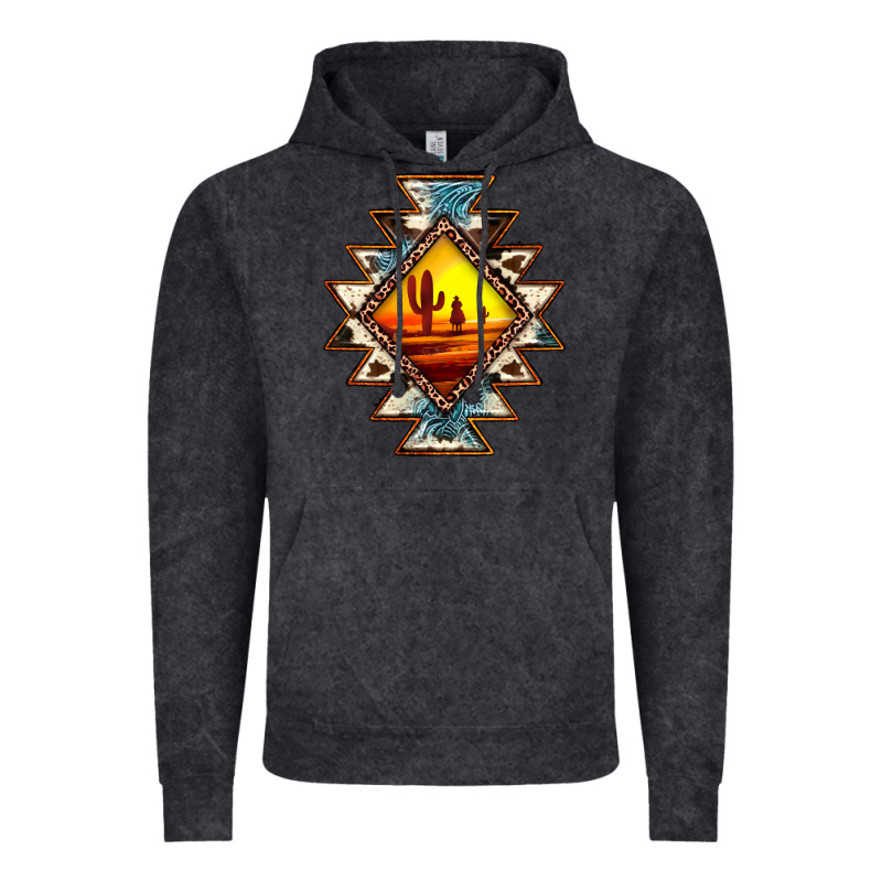 Cowhide Leopard Sunset Aztec Vintage Hoodie by JahusDesignShop | Teevron