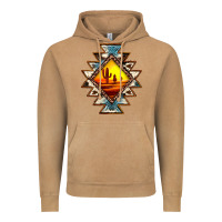 Vintage Camel cowhide leopard sunset aztec Vintage Hoodie - JahusDesignShop