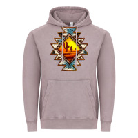 Vintage Zinc cowhide leopard sunset aztec Vintage Hoodie - JahusDesignShop