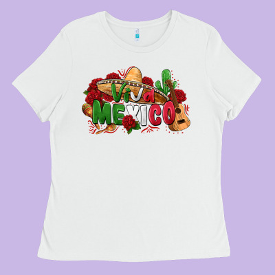 Viva Mexico Ladies Tee Designed By Zillion Design Studio