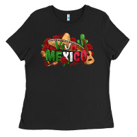 Black viva mexico Ladies Tee - Zillion Design Studio