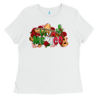 White viva mexico Ladies Tee - Zillion Design Studio
