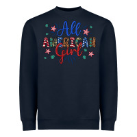 Navy all american girl Heavyweight Sweatshirt - Artiststas