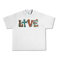 Lunar Rock western love with cross Urban Heavy Tee - Artiststas
