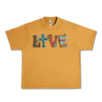Peanut Butter western love with cross Urban Heavy Tee - Artiststas