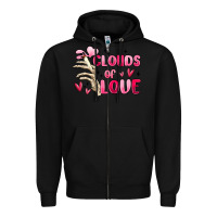 Black clouds of love Zipper Hoodie - MaliasSmallBusiness