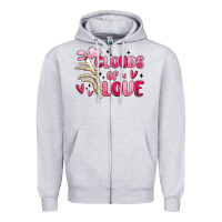 Heather Grey clouds of love Zipper Hoodie - MaliasSmallBusiness