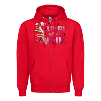 Red clouds of love Zipper Hoodie - MaliasSmallBusiness