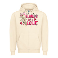 Sandshell clouds of love Zipper Hoodie - MaliasSmallBusiness