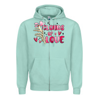 Seafoam clouds of love Zipper Hoodie - MaliasSmallBusiness