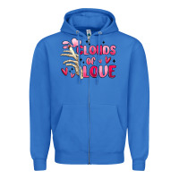 True Royal clouds of love Zipper Hoodie - MaliasSmallBusiness