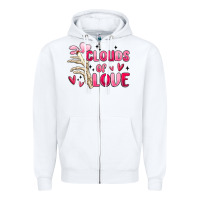 White clouds of love Zipper Hoodie - MaliasSmallBusiness