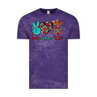 Cloud Purple peace love dia de los muertos Vintage Tee - AdoDesignShop