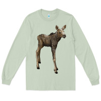 Matcha moose fawn deer Long Sleeve Tee - LillyAllenDesigns