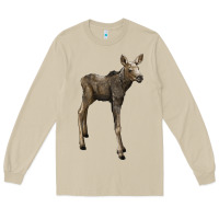 Moose Fawn Deer Long Sleeve Tee | Teevron