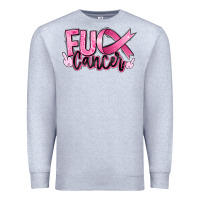Heather Grey Fu*ck Cancer Premium Sweatshirt - RanaPortraitStore