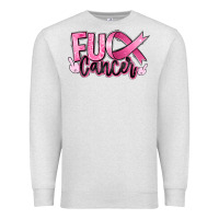Oatmeal Heather Fu*ck Cancer Premium Sweatshirt - RanaPortraitStore