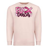 Pale Pink Fu*ck Cancer Premium Sweatshirt - RanaPortraitStore
