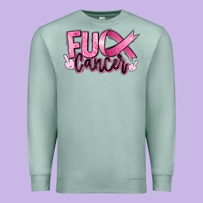 Fu*ck Cancer Premium Sweatshirt Designed By Ranaportraitstore
