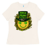 Bone st. patrick's day pinch proof lucky face Ladies Tee - RanaPortraitStore