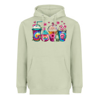 Matcha tie dye hippie coffee cups Heavyweight Hoodie - Jasminsmagicworld
