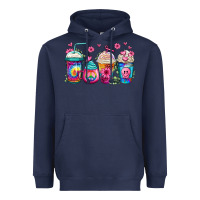 Navy tie dye hippie coffee cups Heavyweight Hoodie - Jasminsmagicworld
