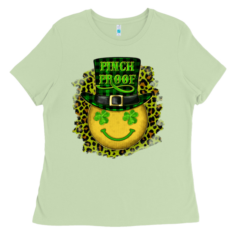 St. Patrick's Day Pinch Proof Lucky Face Ladies Tee by RanaPortraitStore | Teevron