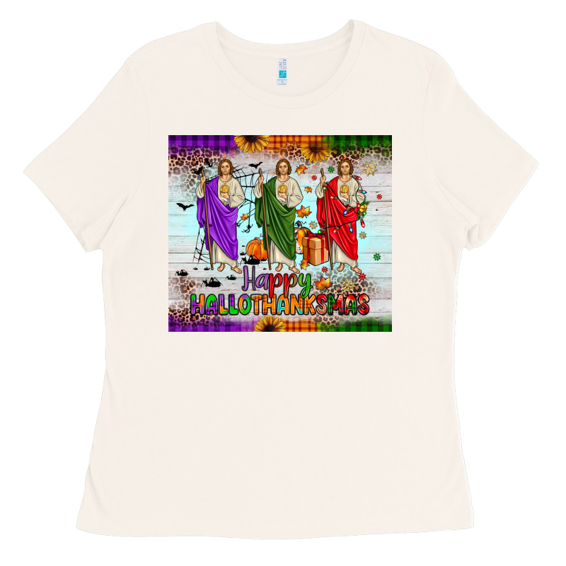 San Judas Happy  Hallothanksmas Ladies Tee by JahusDesignShop | Teevron