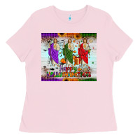 Bubblegum Pink san judas happy  hallothanksmas Ladies Tee - JahusDesignShop