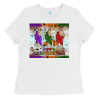 White san judas happy  hallothanksmas Ladies Tee - JahusDesignShop